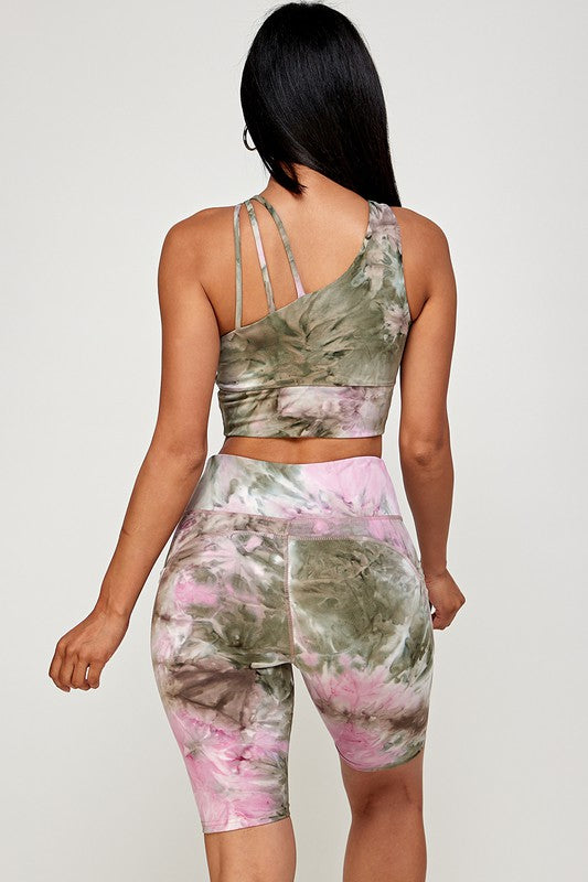 Tie-Dye Biker Short Set